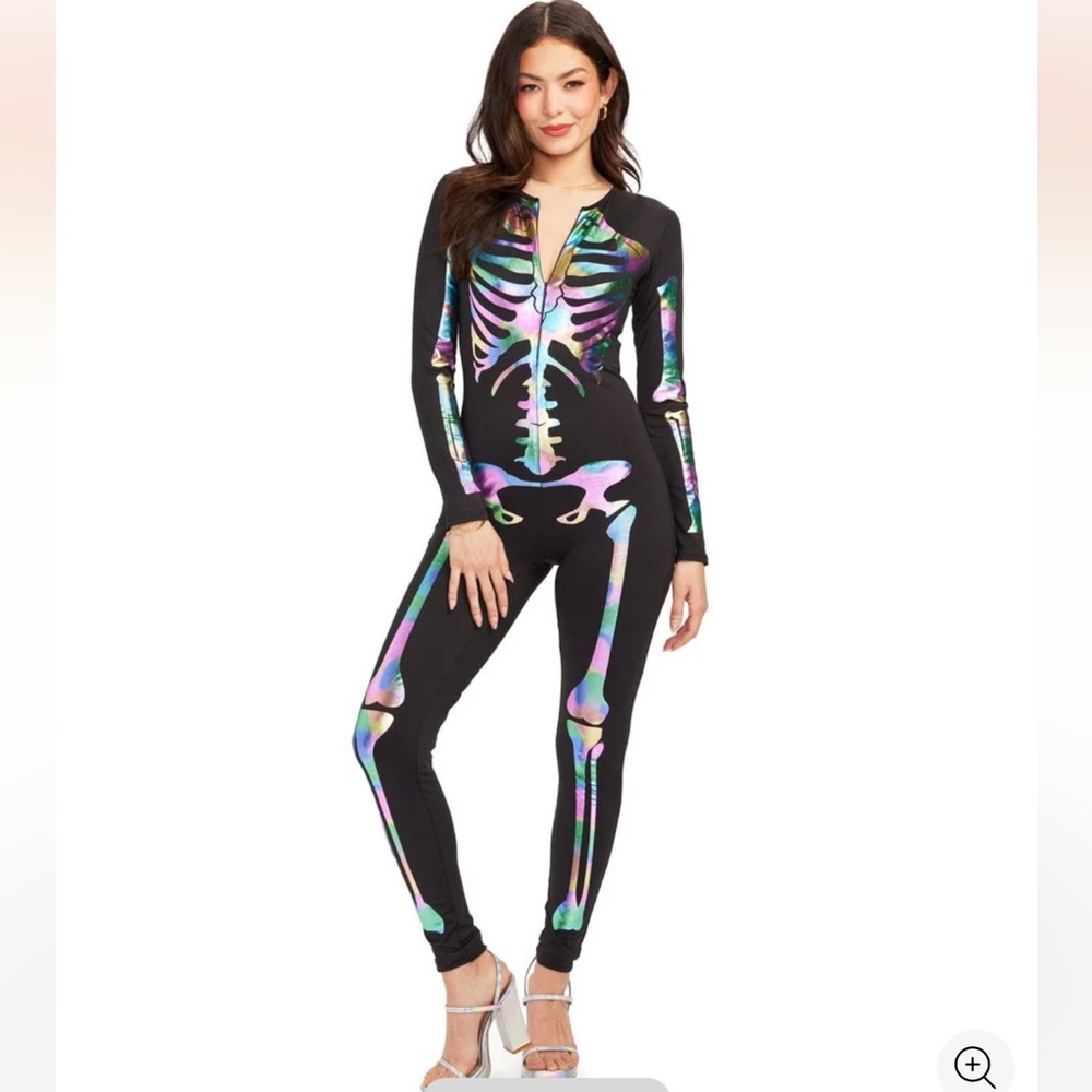 Skeleton Jumpsuit Costume